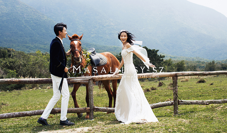 青青牧场旅拍婚纱照                         深圳婚纱摄影工作室瑪莎莉莉摄影出品