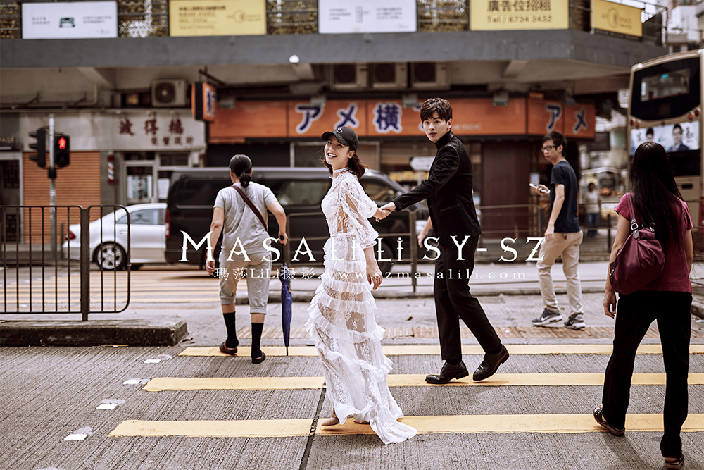 香港婚纱照街拍深圳婚纱摄影工作室玛莎丽丽摄影