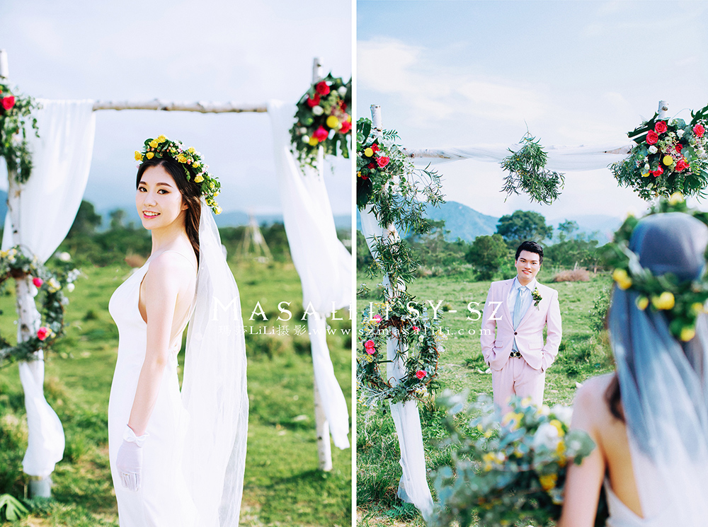 曾先生&郑小姐夫妇青青牧场旅拍婚纱照                        深圳婚纱摄影摄影工作室玛莎莉莉摄影出品
