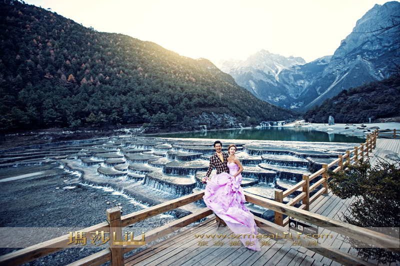 丽江蓝月谷、旅游婚纱摄影