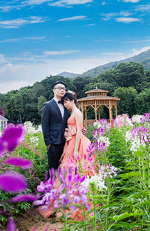张先生&刘小姐夫妇欧洲城堡小镇 花田婚纱照